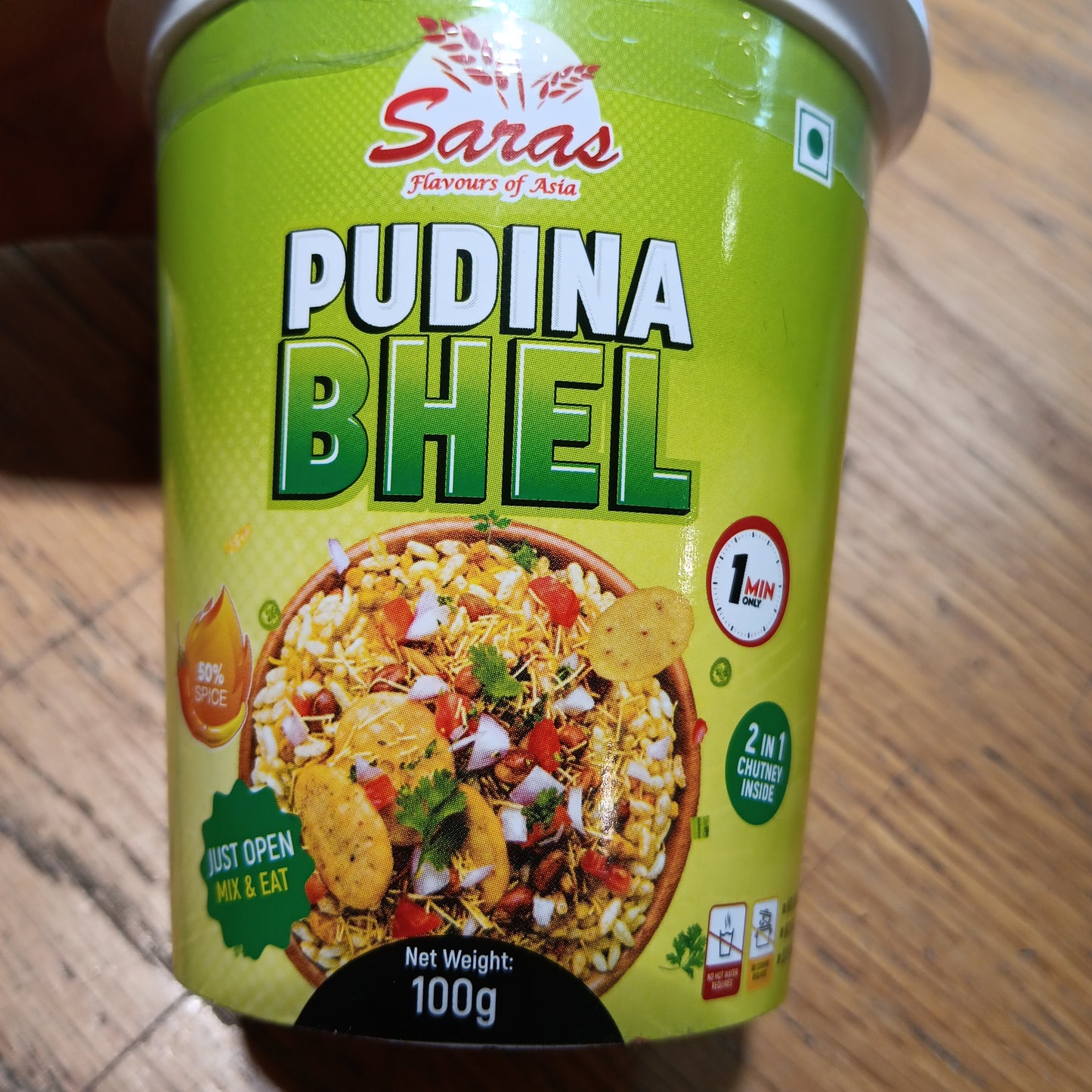 Saras cuppa pudina bhel