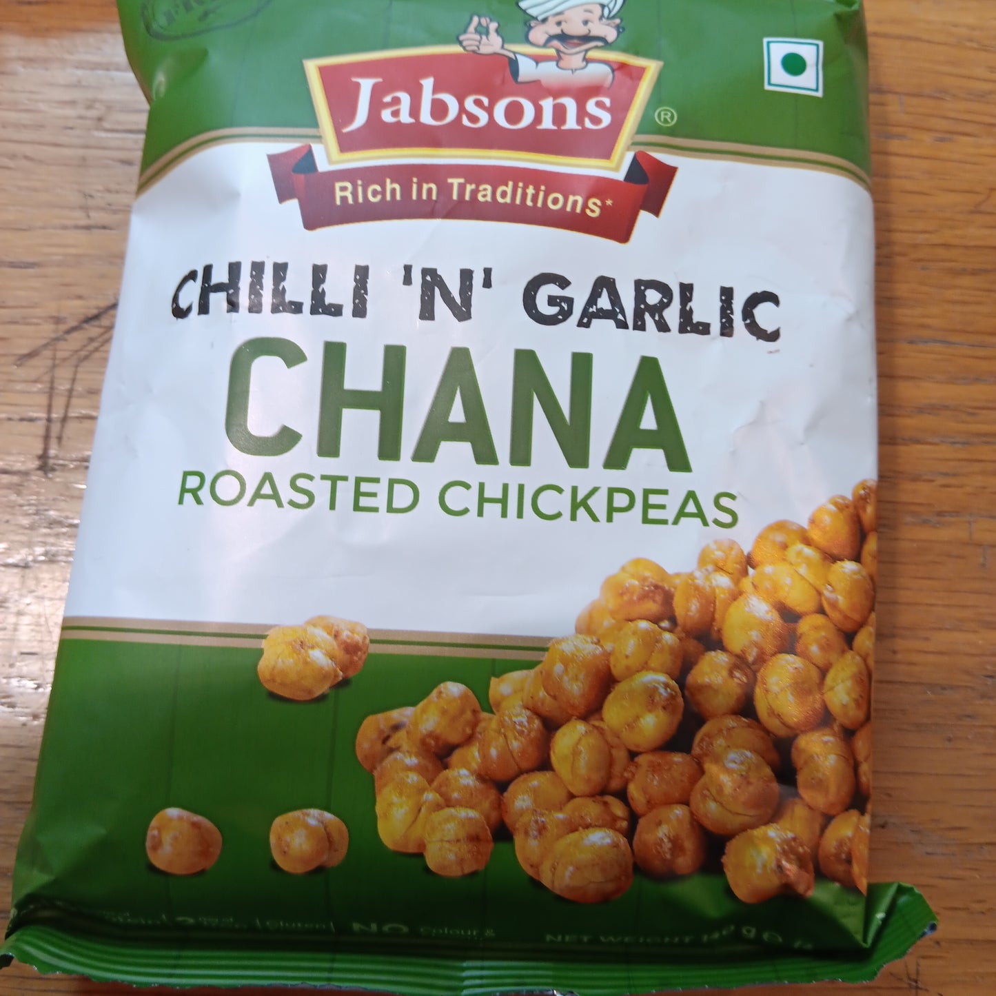 JABSONS ROASTED CHICKPEAS  CHILLI N GARLIC  CHANA