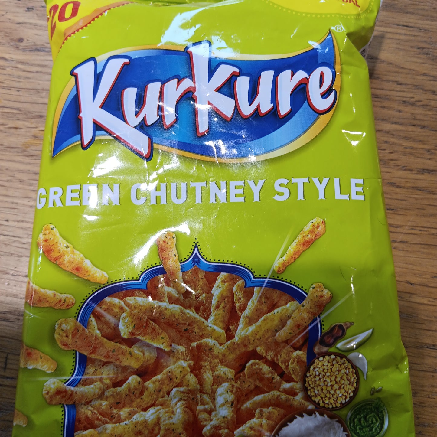 Kurkure green chutney style