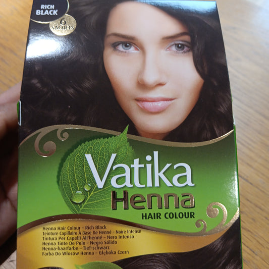 Vatika henna hair colour black